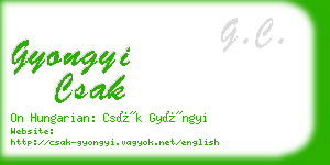 gyongyi csak business card